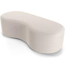 Puff Decorativo Orgânico para Living Quarto 140cm Orbit W01 Bouclê Creme - Lyam Decor Puff Decorativo Orgânico para Living Quarto 140cm Orbit W01 Bouclê Creme - Lyam Decor