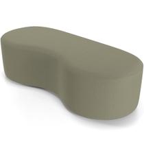 Puff Decorativo Orgânico para Living Quarto 140cm Orbit W01 Bouclê Oliva - Lyam Decor