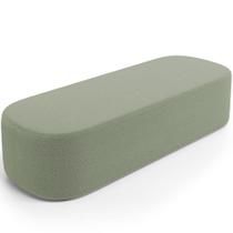 Puff Decorativo Orgânico Para Living Quarto 160cm Doha W01 Bouclê Oliva - Lyam Decor