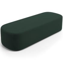 Puff Decorativo Orgânico Para Living Quarto 160cm Doha W01 Suede Verde Musgo - Lyam Decor Puff Decorativo Orgânico Para Living Quarto 160cm Doha W01 Suede Verde Musgo - Lyam Decor