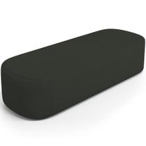 Puff Decorativo Orgânico Para Living Quarto 195cm Doha W01 Linho Verde Musgo - Lyam Decor Puff Decorativo Orgânico Para Living Quarto 195cm Doha W01 Linho Verde Musgo - Lyam Decor