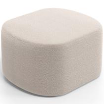 Puff Decorativo Orgânico para Living Quarto 70cm Doha W01 Bouclê Creme - Lyam Decor Puff Decorativo Orgânico para Living Quarto 70cm Doha W01 Bouclê Creme - Lyam Decor