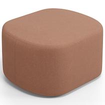 Puff Decorativo Orgânico para Living Quarto 70cm Doha W01 Linho Rosê - Lyam Decor