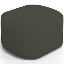 Puff Decorativo Orgânico para Living Quarto 70cm Doha W01 Linho Verde Musgo - Lyam Decor Puff Decorativo Orgânico para Living Quarto 70cm Doha W01 Linho Verde Musgo - Lyam Decor