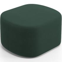 Puff Decorativo Orgânico Para Living Quarto 70cm Doha W01 Suede Verde Musgo - Lyam Decor Puff Decorativo Orgânico Para Living Quarto 70cm Doha W01 Suede Verde Musgo - Lyam Decor