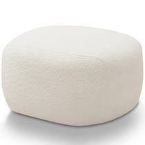 Puff Decorativo Orgânico Para Sala de Estar Living Barolo L06 Bouclê Off White - Lyam Decor Puff Decorativo Orgânico Para Sala de Estar Living Barolo L06 Bouclê Off White - Lyam Decor