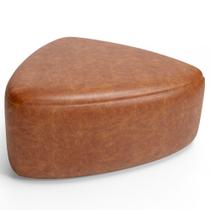 Puff Decorativo Orgânico Para Sala de Estar Living Trizza W01 material sintético Camel - Lyam Decor