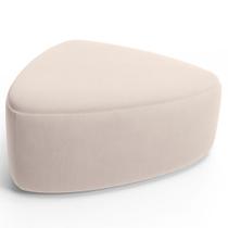 Puff Decorativo Orgânico Para Sala de Estar Living Trizza W01 Suede Bege - Lyam Decor Puff Decorativo Orgânico Para Sala de Estar Living Trizza W01 Suede Bege - Lyam Decor