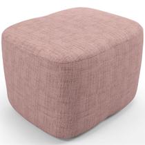 Puff Decorativo Orgânico Para Sala Quarto Saori W01 Linho Rosa - Lyam Decor Puff Decorativo Orgânico Para Sala Quarto Saori W01 Linho Rosa - Lyam Decor