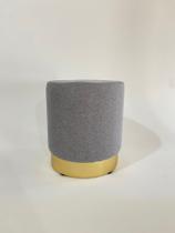 Puff decorativo para sala de estar quarto escritório com detalhes no rodapé - Cinza Escuro Linho Puff decorativo para sala de estar quarto escritório com detalhes no rodapé - Cinza Escuro Linho