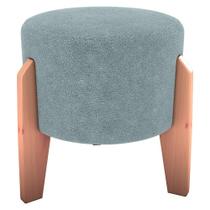 Puff Decorativo Para Sala Luxo 44x44 cm Boucle Milani Store