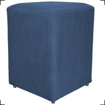 Puff Decorativo Para Sala Quarto Penteadeira Closet Assento Extra Confortável Dado Tecido Suede