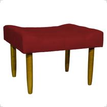 Puff Decorativo Para Sala Quarto Penteadeira Closet Assento Extra Confortável Requinte Tecido Suede Pés Palito