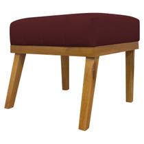 Puff Decorativo Para Sala Quarto Penteadeira Closet Assento Extra Confortável Retangular Firenze Tecido Material Sintético