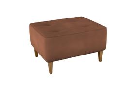 Puff Decorativo Piva Suede Ferrugem