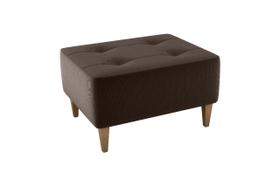 Puff Decorativo Piva Suede Marrom Puff Decorativo Piva Suede Marrom