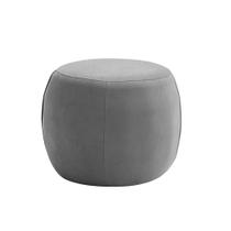 Puff Decorativo Redondo Golf 55x55cm Poliéster Cinza - Nexta Casa Puff Decorativo Redondo Golf 55x55cm Poliéster Cinza - Nexta Casa