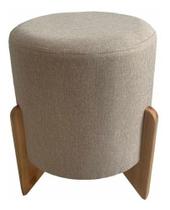 Puff Decorativo Redondo Luxo