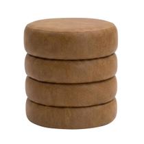 Puff Decorativo Redondo Mid Corano Marrom - Nexta Casa Puff Decorativo Redondo Mid Corano Marrom - Nexta Casa