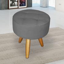 Puff decorativo redondo moderno resistente