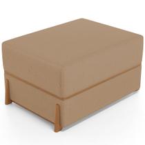 Puff Decorativo Retangular Para Sala de Estar Domus L02 Linho Bege Escuro - Lyam Decor Puff Decorativo Retangular Para Sala de Estar Domus L02 Linho Bege Escuro - Lyam Decor