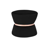 Puff Decorativo Sala de Estar 45cm Dhaka Veludo Preto G15 - Gran Belo Puff Decorativo Sala de Estar 45cm Dhaka Veludo Preto G15 - Gran Belo