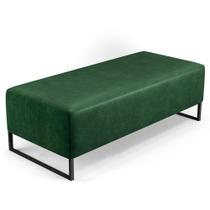 Puff Decorativo Sala de Estar Bali W01 Base Ferro 120x50 cm Facto Verde Musgo - Lyam Decor Puff Decorativo Sala de Estar Bali W01 Base Ferro 120x50 cm Facto Verde Musgo - Lyam Decor