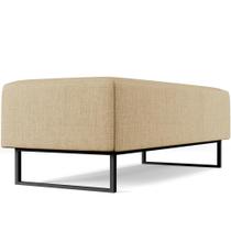 Puff Decorativo Sala de Estar Bali W01 Base Ferro 120x50 cm Linho Bege Escuro - Lyam Decor Puff Decorativo Sala de Estar Bali W01 Base Ferro 120x50 cm Linho Bege Escuro - Lyam Decor