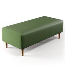 Puff Decorativo Sala de Estar Bali W01 Pés Palito 120x50 cm Facto Verde Musgo - Lyam Decor