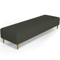 Puff Decorativo Sala de Estar Bali W01 Pés Palito 190x60cm Linho Verde Musgo - Lyam Decor Puff Decorativo Sala de Estar Bali W01 Pés Palito 190x60cm Linho Verde Musgo - Lyam Decor