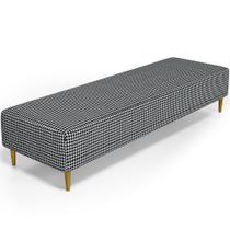 Puff Decorativo Sala de Estar Bali W01 Pés Palito 190x60cm Pied Poule - Lyam Decor