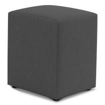 Puff Decorativo Sala de Estar Quadrado 36x47cm Linho Cinza - Abmaza Puff Decorativo Sala de Estar Quadrado 36x47cm Linho Cinza - Abmaza