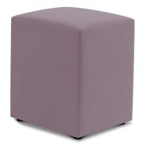 Puff Decorativo Sala De Estar Quadrado 36x47cm Veludo Rosê - Abmaza