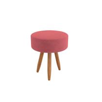 Puff Decorativo Sala Suede Redondo Oferta - Balaqui Decor