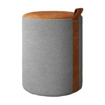 Puff Decorativo Zeus Linho Cinza Puff Decorativo Zeus Linho Cinza