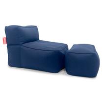 Puff e Apoio Brisa Conforto para áreas externas Cor Azul Good Pufes Poltrona Enchimento Perolas EPS