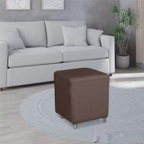 Puff Eiffel 40x40 Marrom Com Pés Rodinha Giratoria/ Salão de beleza/ Comercio geral e residencia