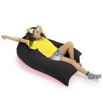 Puff Eli Preto - Sensorial e macio enchimento de pérolas