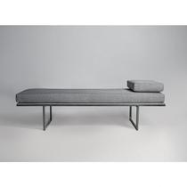 Puff em Linho 140cm Galli Cinza Puff em Linho 140cm Galli Cinza