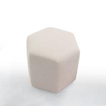 Puff em Linho 50cm x 55cm x 45cm Six Puff em Linho 50cm x 55cm x 45cm Six