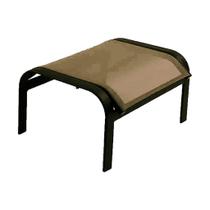 Puff em Tela Sling e Alumínio para Jardim Varanda Piscina Área Externa Puff em Tela Sling e Alumínio para Jardim Varanda Piscina Área Externa