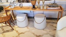 Puff Estofado Redondo 0,45 Diâmetro Orgânico Trento Puff Estofado Redondo 0,45 Diâmetro Orgânico Trento