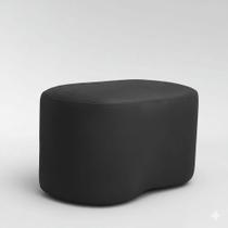 Puff Feijão Curvo Orgânico Redondo Sala Confortável Moderno Suede