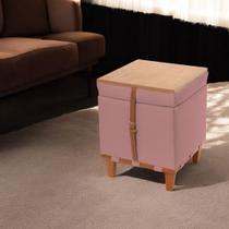 Puff Flex Estofado com Baú: Organização e Conforto em um Só Produto