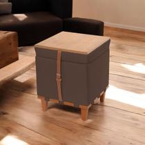Puff Flex Quadrado com Baú