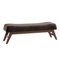 Puff Hórus Marrom e Imbuia 100 cm Puff Hórus Marrom e Imbuia 100 cm