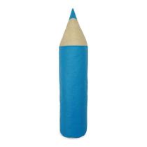 Puff Infantil Lápis em material sintético Azul Turquesa - Phoenix Puff