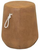 Puff Jack Alto material sintético Terracota Cordão Chamapgne 49cm - 62613 Puff Jack Alto material sintético Terracota Cordão Chamapgne 49cm - 62613