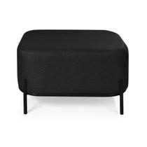 Puff Jequitiba Aço Carbono Preto