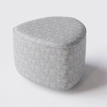 Puff Joy em Linho do Tempo Cinza Claro - Home Mobily